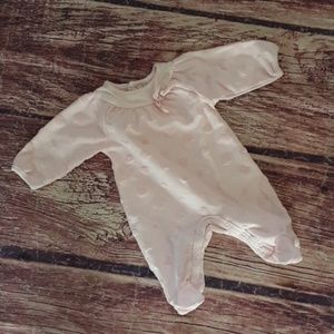 Mini Muffin pink newborn preemie footie playsuit